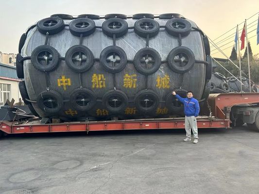 폼으로 채워진 해상 펠더 밀도 PVC 보트 펠더 D3.0m X L5.0m