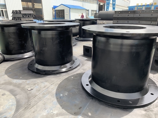 ISO 9001 셀 고무 펜더 60-80 셰어 A 경화 해상 충격 보호