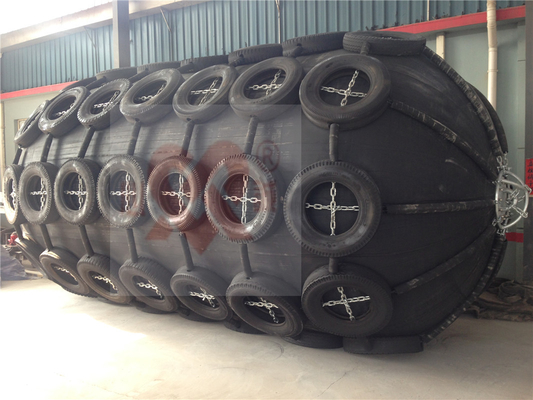 낮은 유지보수 고 내구성을 가진 Pneumatic Marine Fenders 검은색