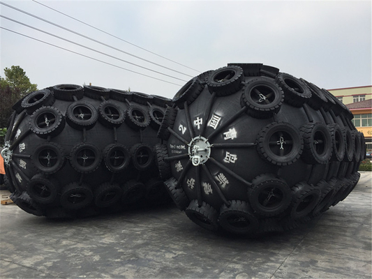 신첸 0101 Pneumatic Marine Fender 3.3x6.5m 블랙 천연 고무