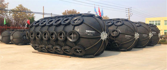 Pneumatic Marine Fenders 3.3x6.5m 자연 고무 요코하마 디자인